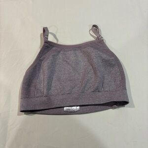 Gymshark Women's Flex Strappy Sports Bra Light Purple Marl Sz- SM